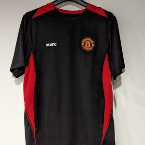 Original Manchester United T-shirt Mens Size M Black and Red